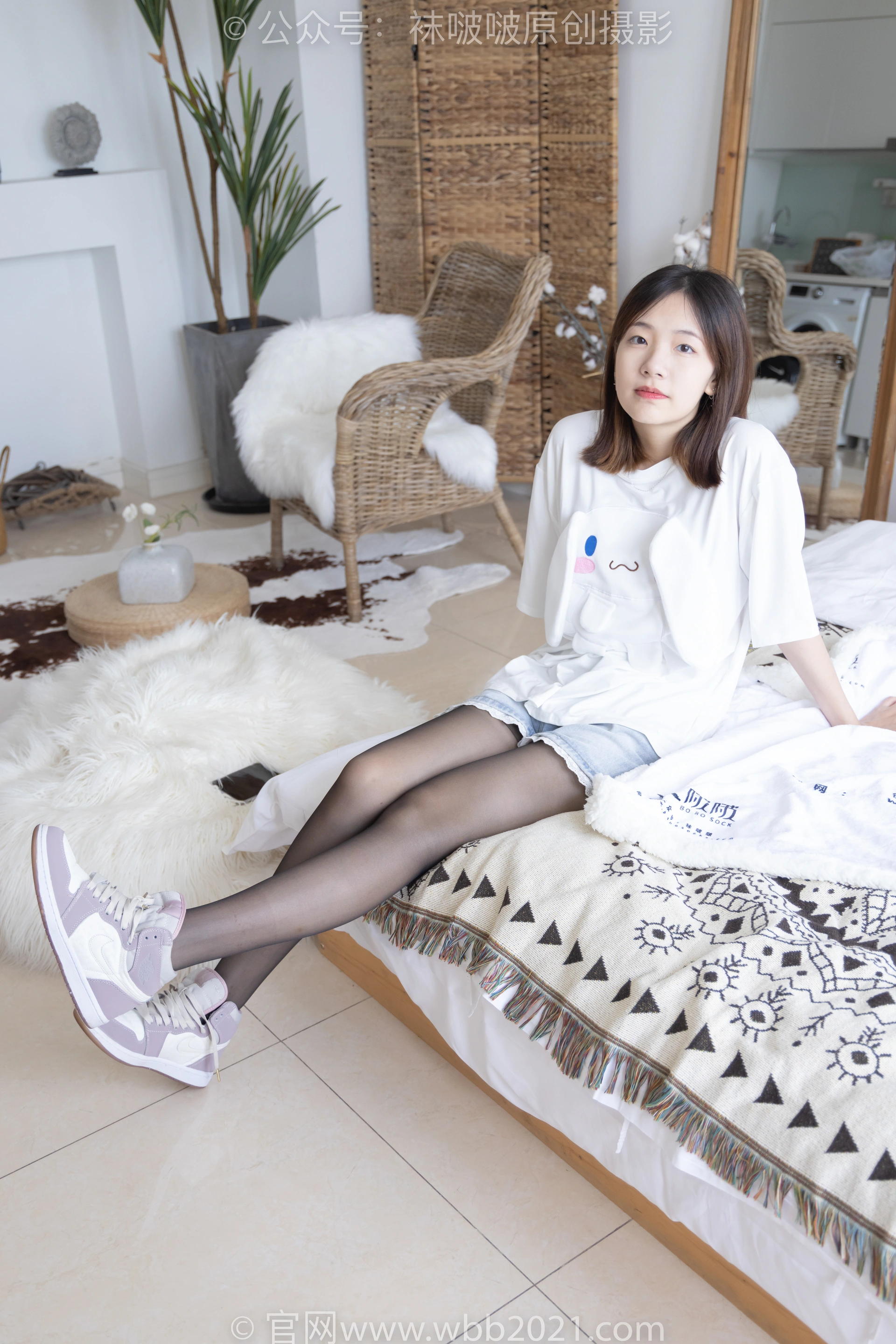 [BoBoSocks袜啵啵]NO.233 小甜豆-板鞋、黑丝 1